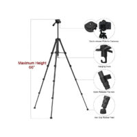 Endurax 66" Video Camera Tripod - Image 2