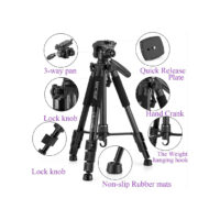Endurax 66" Video Camera Tripod - Image 3